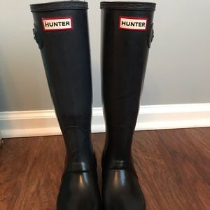 Hunter Original Tall Rain Boots, Black